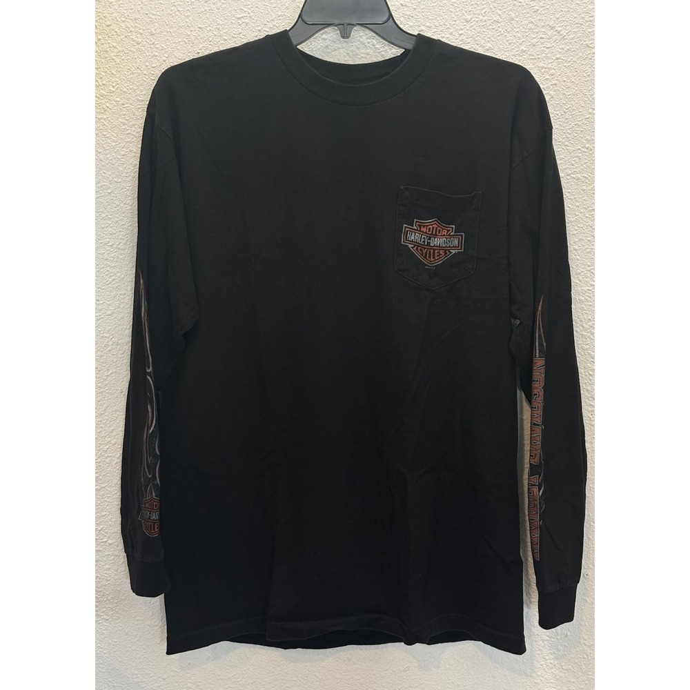 Vintage Harley Davidson Longsleeve T-Shirt Mens XL 2008, Black San Diego CA, USA